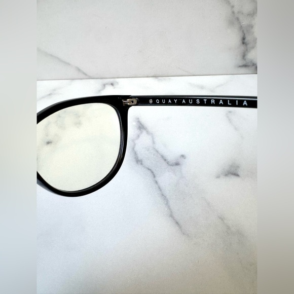 NEW WITH TAGS Quay All Nighter Cat Eye Blue Light Glasses in Black - Picture 4 of 5